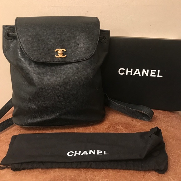 CHANEL Handbags - Vintage chanel caviar backpack